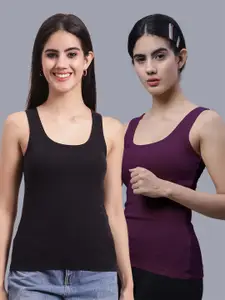 FBAR Pack Of 2 Scoop Neck Cotton Tank Top