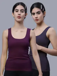 FBAR Pack Of 2 Scoop Neck Cotton Tank Top