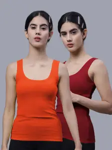 FBAR Pack of 2 Scoop Neck Cotton Tank Tops