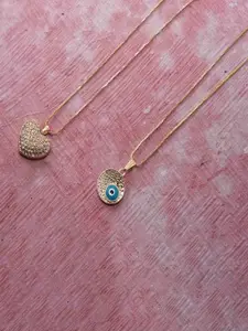 Ramdev Art Fashion Jwellery Pack of 2 Gold-Plated Necklace