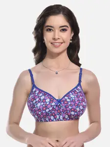 StyFun Floral Bra Full Coverage Lightly Padded With All Day Comfort