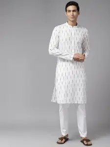 See Designs Men Woven Design Pure Cotton Kurta with Pyjamas