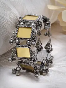 Moedbuille Silver-Plated Mirror Cuff Bracelet