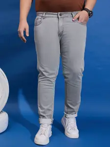 bigbanana Men Plus Size Mid-Rise Clean Look Stretchable Jeans
