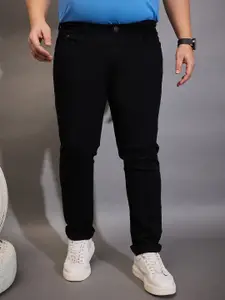 bigbanana Plus Size Men Mid-Rise Clean Look Stretchable Jeans