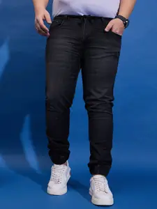 bigbanana Men Plus Size Mid-Rise Clean Look Stretchable Jeans