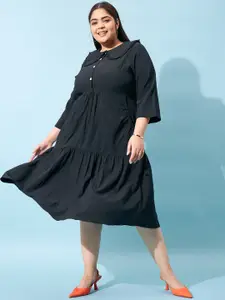 Athena Ample Women Plus Size A-Line Midi Dress