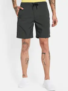 Octave Men Mid-Rise Cotton Shorts
