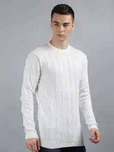 TIM PARIS Cable Knit Cotton Pullover Sweater