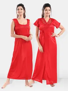 Be You Satin Maxi Nightdress With Robe