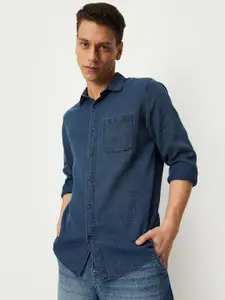 max Textured Opaque Pure Cotton Casual Shirt
