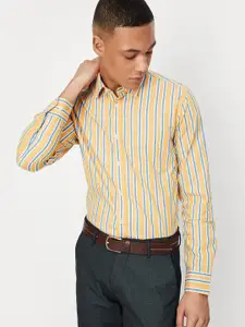 max Vertical Striped Pure Cotton Formal Shirt