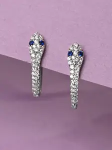 Clara 925 Sterling Silver Contemporary Hoop Earrings