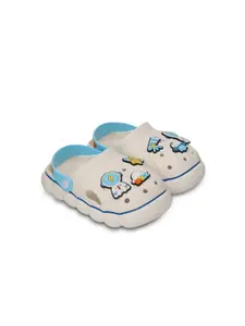 Yellow Bee Boys Space Theme Clogs