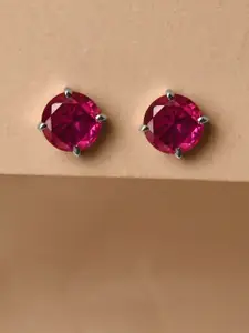 Clara 925 Sterling Silver Circular Cubic Zirconia Studs Earrings