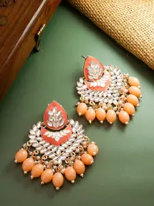 aadita Gold-Plated Spherical Pearl Chandbali