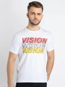 Status Quo Typography Printed Cotton T-shirt