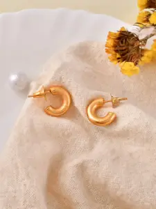Silvermerc Designs Gold Plated Contemporary Studs Earrings
