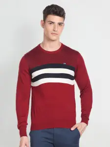 Arrow Sport Long Sleeves Striped Pullover