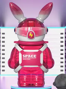 Little Surprise Box LLP Space Bunny Robo Pink Water Bottle -1.10 L