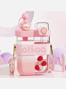 Little Surprise Box LLP Walkie Talkie Style Pink Double Liquid Storage Water Bottle 800ml