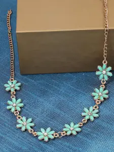 AMI Gold-Plated Floral Necklace