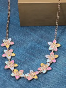 AMI Gold-Plated Enamelled Necklace
