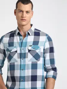 THE BEAR HOUSE Buffalo Checked Pure Cotton Casual Shirt