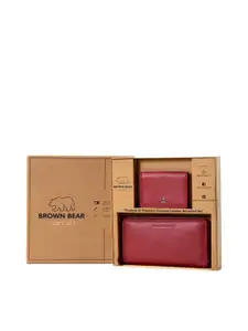 BROWN BEAR Women Leather Wallet and Card Holder