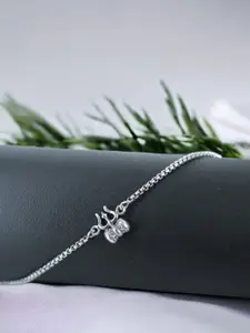 Taraash Men 925 Sterling Silver Bracelet Rakhi Comes With Roli Chawal & Greeting Card