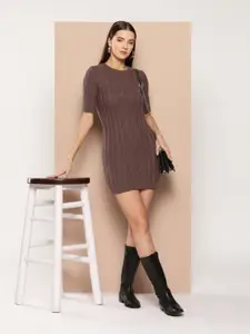 Chemistry Cable Knit Acrylic Sweater Dress
