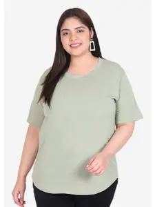 IN Love Round-Neck Cotton Plus Size T-shirt