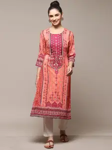 Biba Ethnic Motifs Printed Straight Kurta