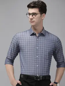 Park Avenue Slim Fit Grid Tattersall Checks Formal Shirt