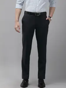 Park Avenue Men Solid Smart Regular Fit Formal Trousers