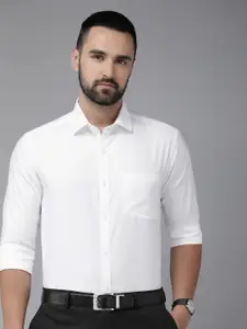 Park Avenue Self Design Slim Fit  Textured Formal Shirt