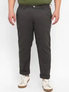 Urbano Plus Men Mid Rise Pure Cotton Chinos Trousers