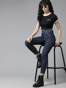 The Roadster Lifestyle Co. Women Skinny Fit High-Rise Stretchable Jeans