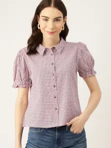 DressBerry Checked Shirt Style Top