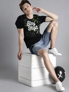 Kook N Keech Men Black Printed T-shirt