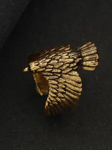 Priyaasi Men Gold-Plated Adjustable Finger Ring