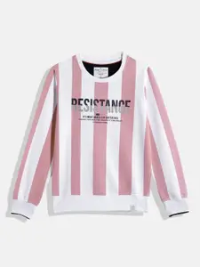 Monte Carlo Boys Striped & Printed Detail Pure Cotton Sweatshirt