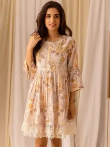 Ishin Floral Print Dresses