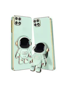 Karwan Samsung A22 5g Phone Back Cover With Astronaut Holster Stand