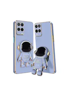 Karwan Realme 8 5g Phone Back Cover With Astronaut Holster Stand