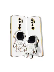 Karwan Redmi Mi Note 8 Pro Phone Back Cover With Astronaut Holster Stand