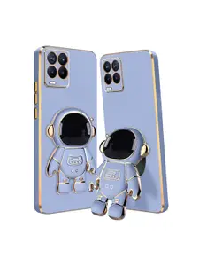 Karwan Realme 8 4g Phone Back Cover With Astronaut Holster Stand