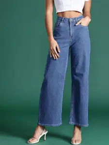 DressBerry Women Wide Leg Stretchable Jeans