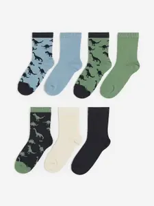H&M Boys 7-Pack Patterned Socks