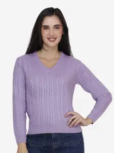 JoE Hazel Cable Knit Acrylic Pullover Sweater